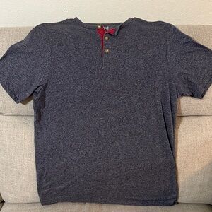 Daniel Cremieux Gray Henley Shirt - size M